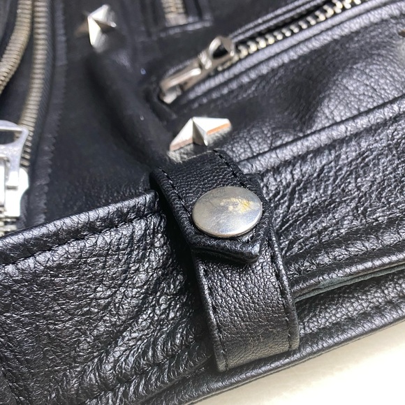 NEW Acne Studios Moto Studded Star Leather Jacket - Picture 9 of 10